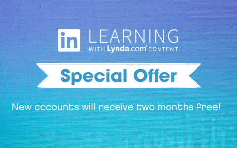 Special offer, new accounts will receive two months of LinkedIn Learning free.